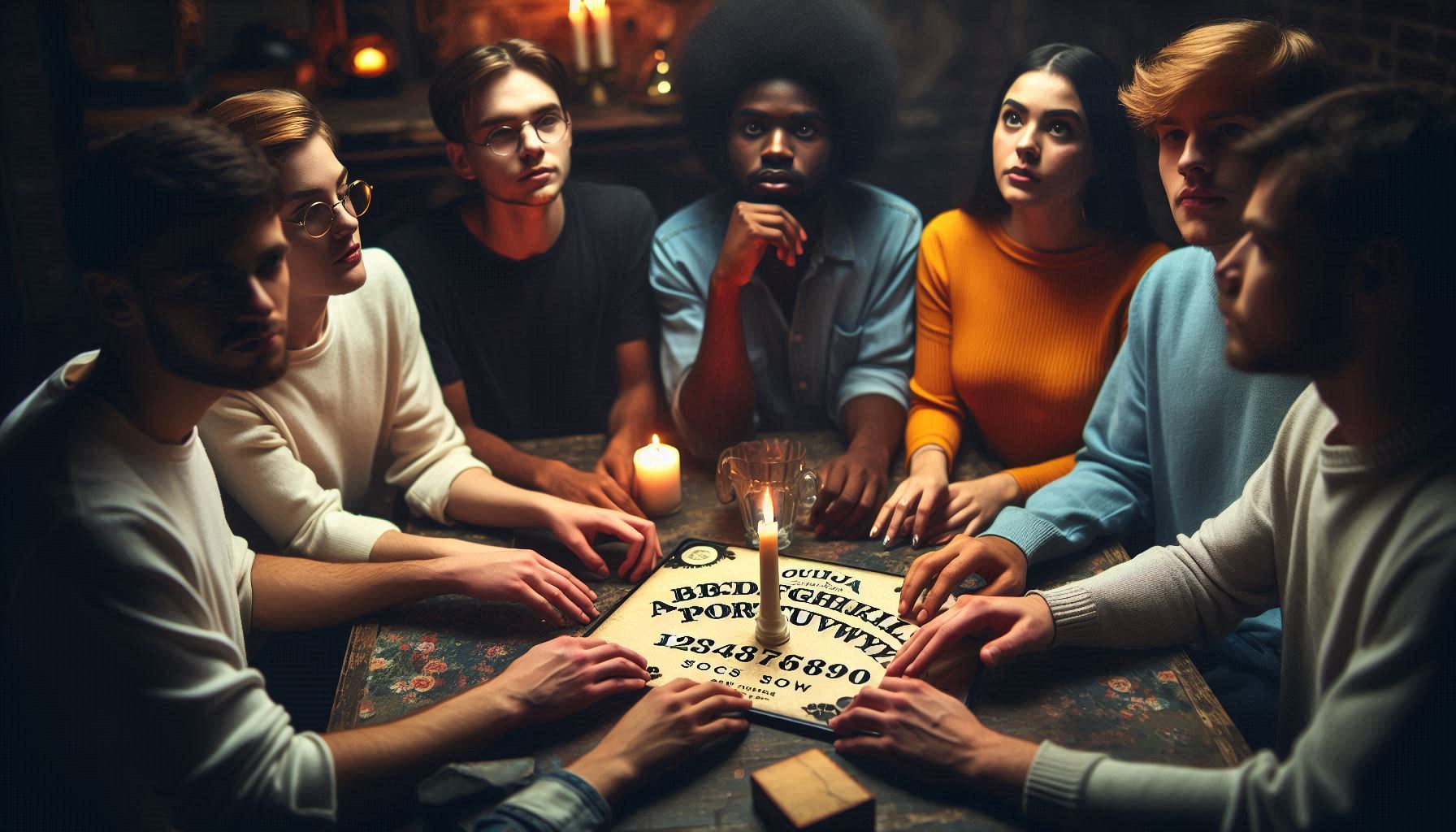 O que é um tabuleiro Ouija (Foto: Microsoft Designer)