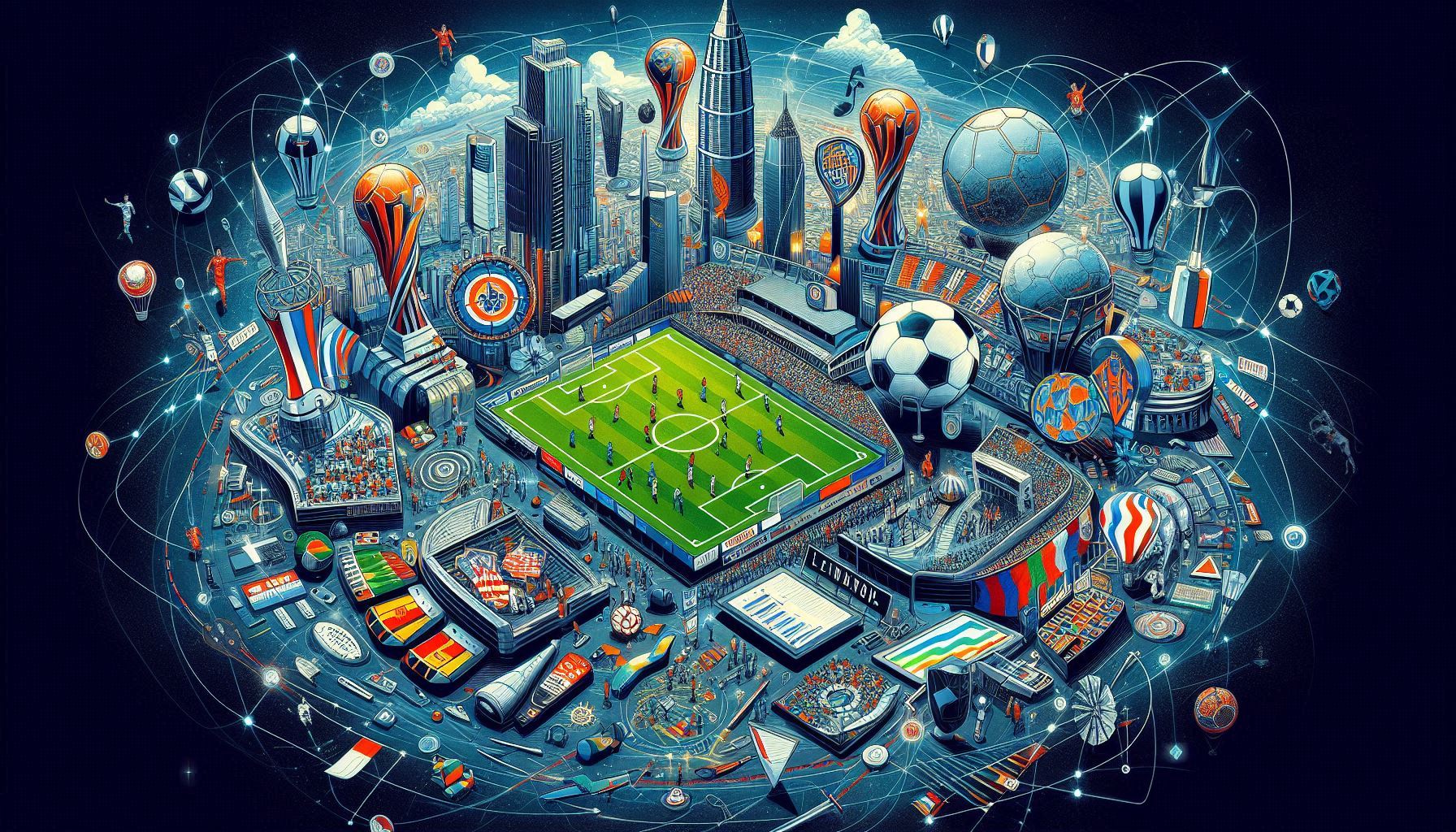 Ranking dos Clubes para o Mundial de Clubes 2025 (Foto: Microsoft Designer)