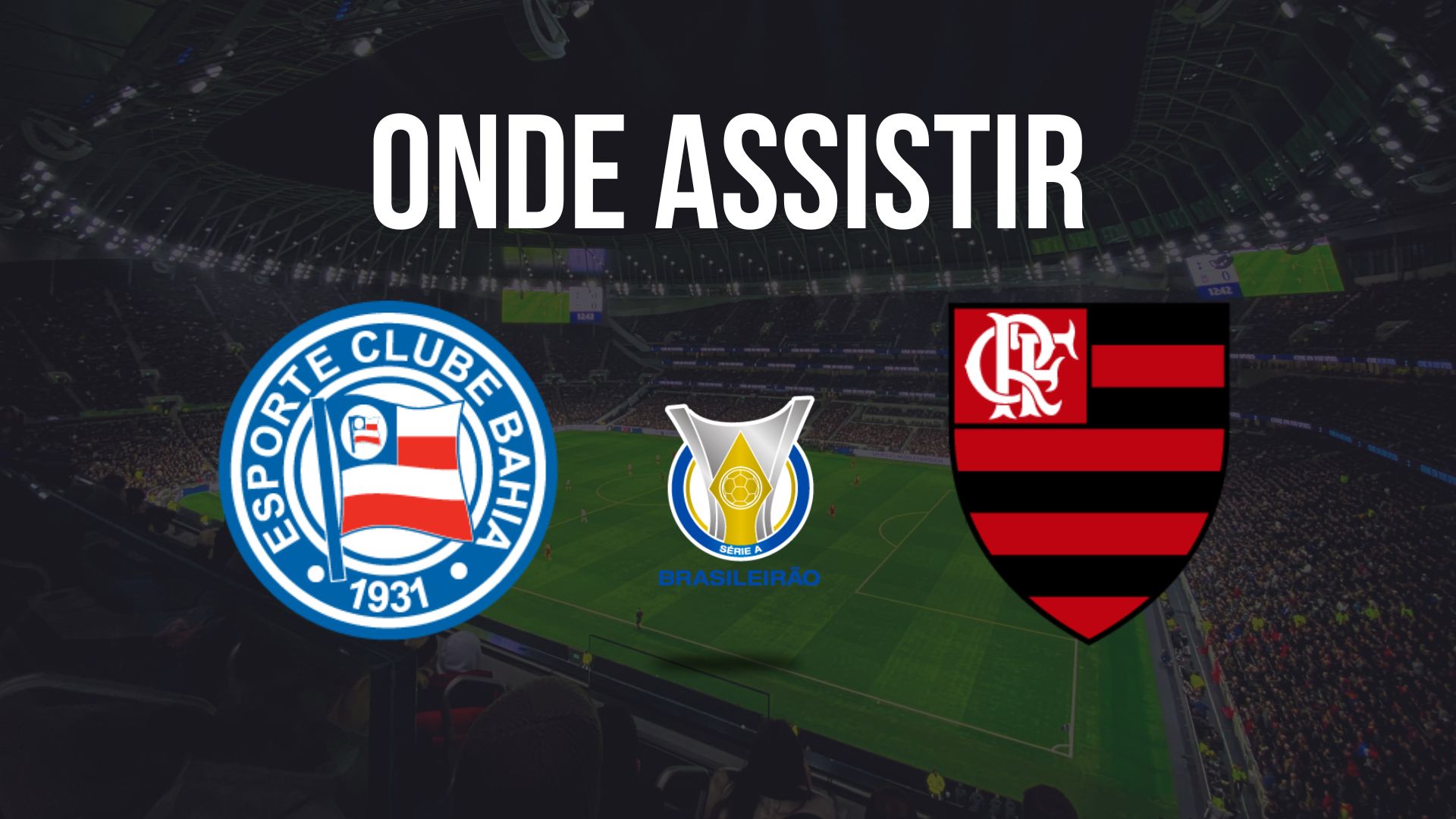 Onde assistir Bahia x Flamengo, pela 29ª rodada do Brasileirão 2024