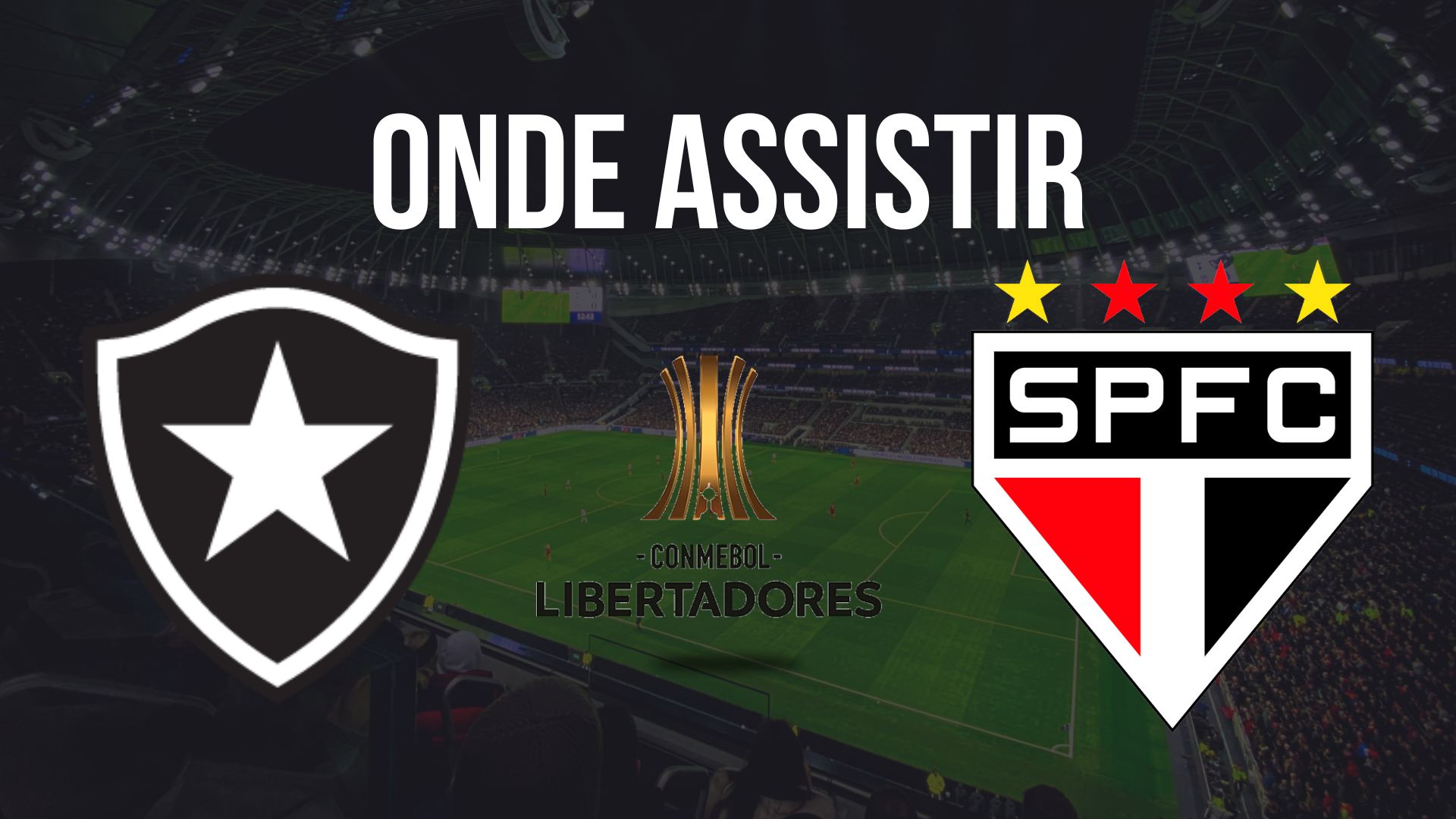 Onde assistir Botafogo x São Paulo, pela Copa Libertadores 2024