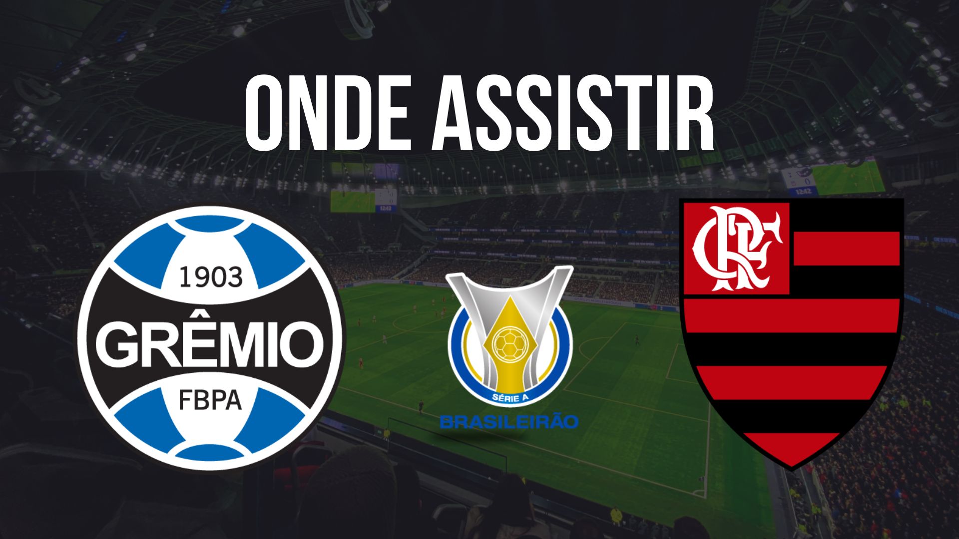 Onde assistir Grêmio x Flamengo, pela 27ª rodada do Brasileirão 2024