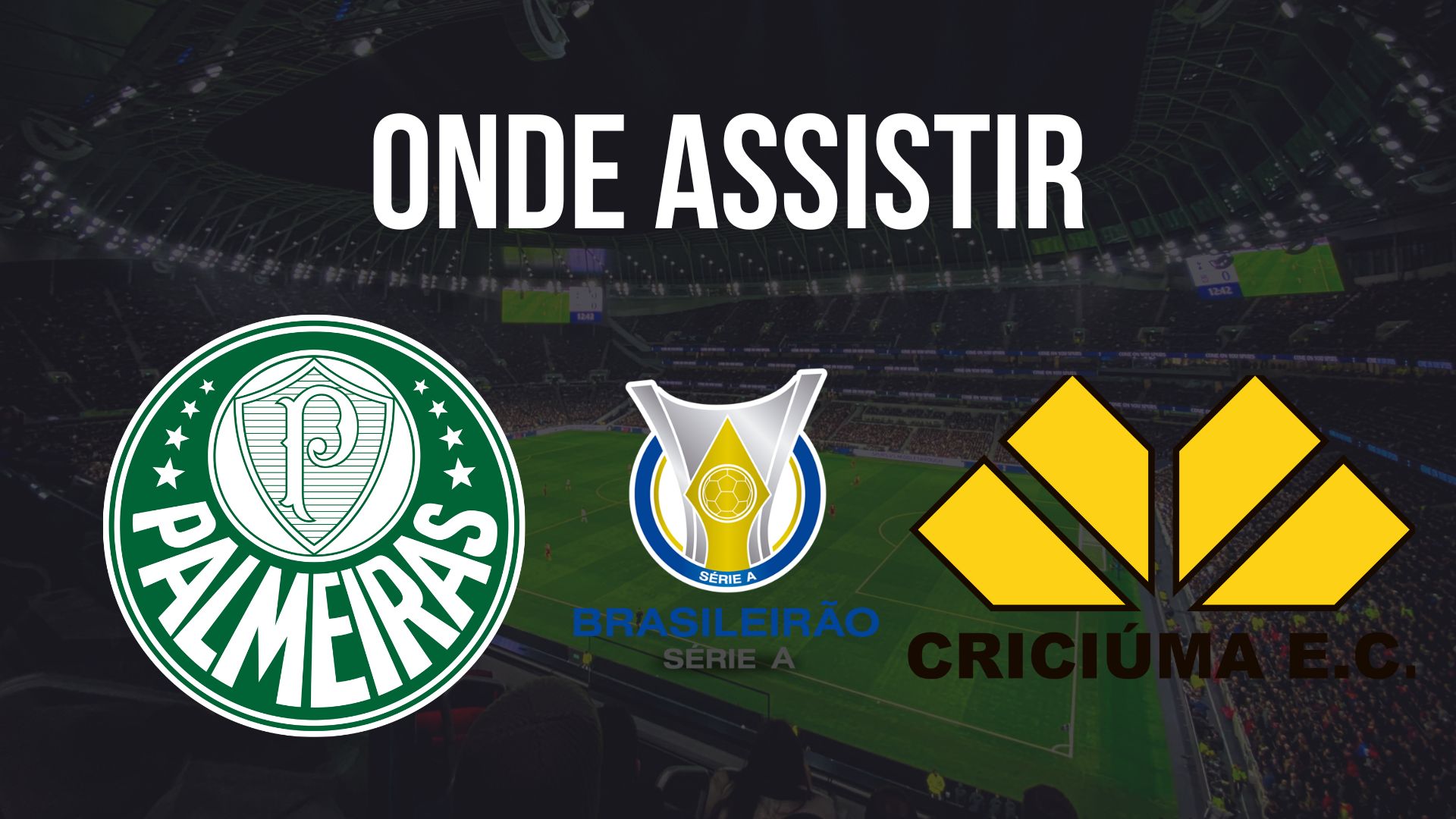 Onde assistir Palmeiras x Criciúma, pela 26ª rodada do Brasileirão 2024