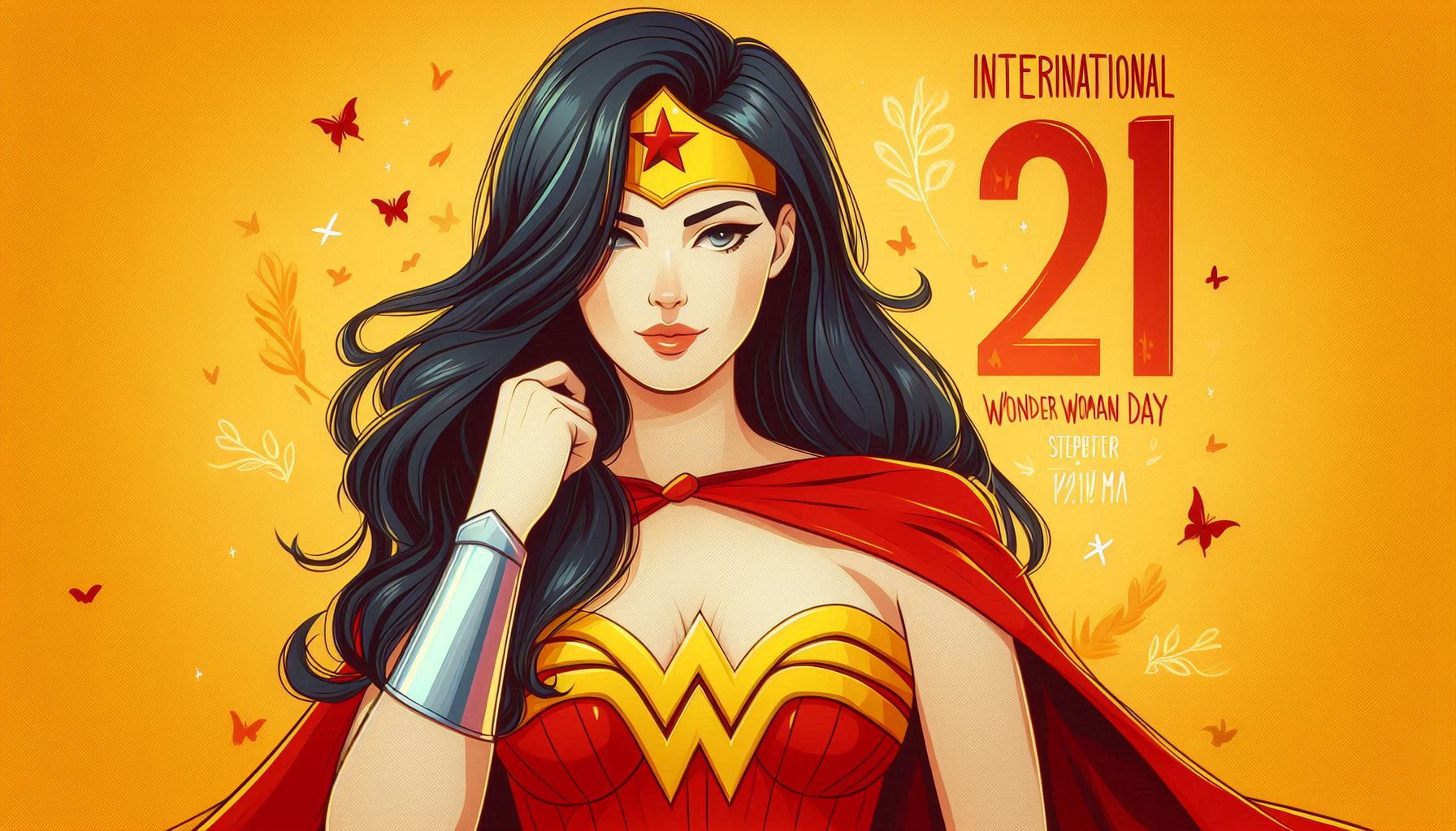 21 de outubro é o Dia Internacional da Mulher-Maravilha (Foto - Microsoft Designer)