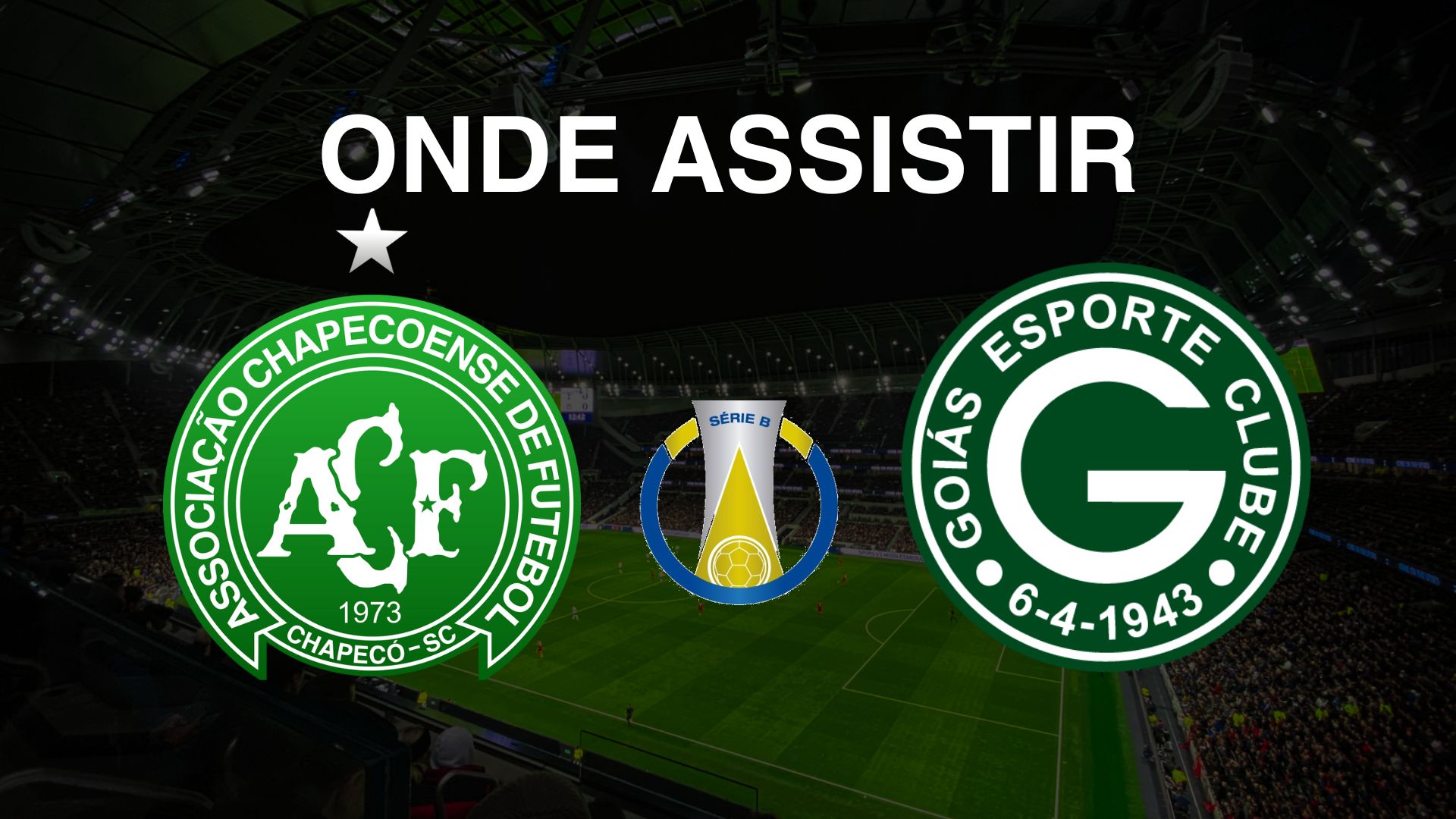 Onde assistir Chapecoense x Goiás, pela 33ª rodada do Brasileirão Série B 2024