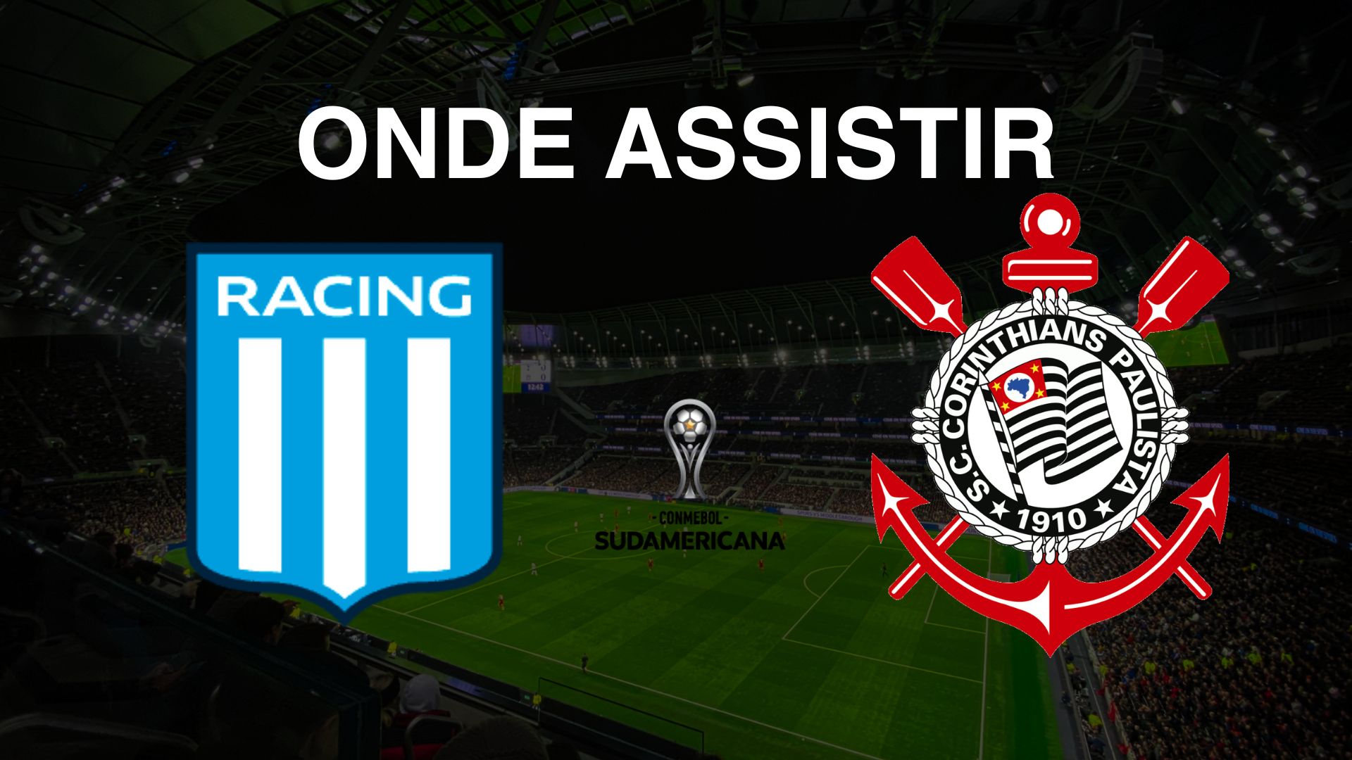 Onde assistir Racing x Corinthians, pela Semifinal da Copa Sul-Americana 2024